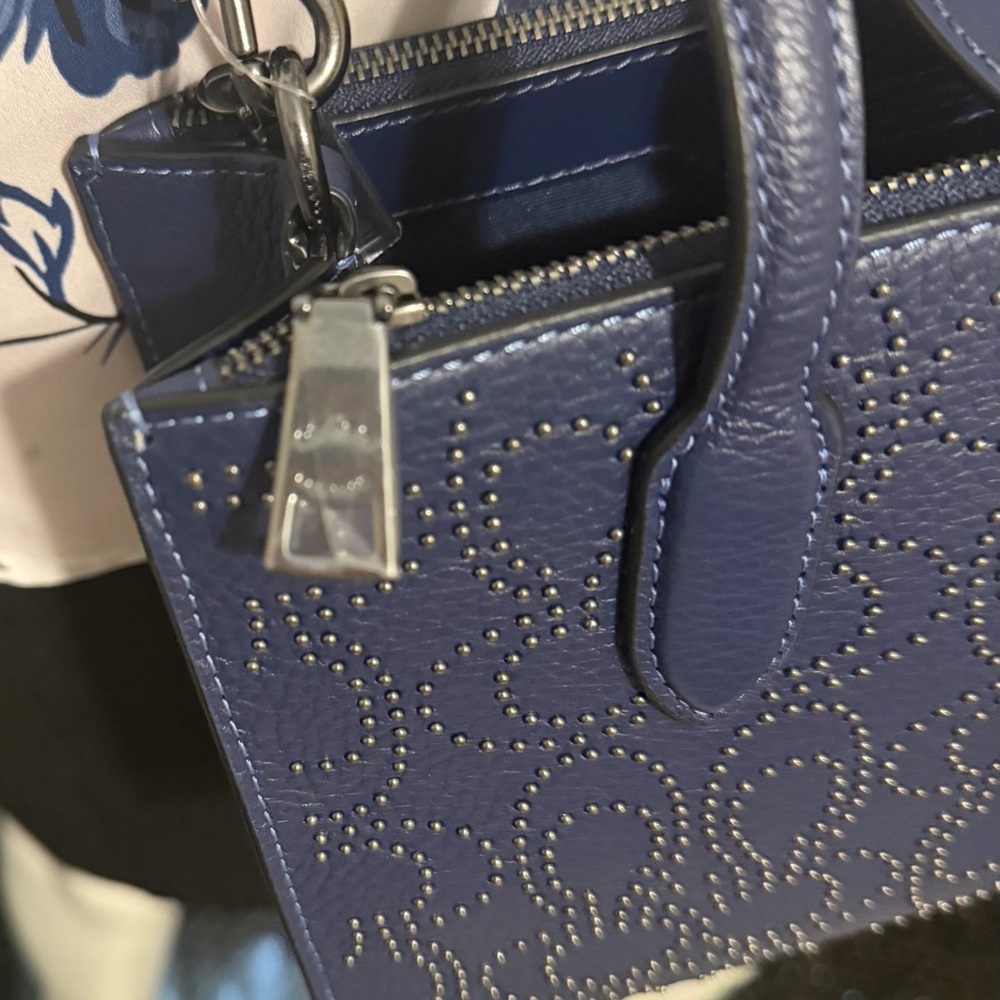 NWOT COACH leather bag COACH signature rivet Nina small tote bag shoulder bag - Picture 9 of 15